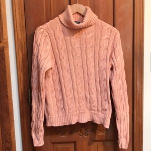 Peach cable-knit Ralph Lauren